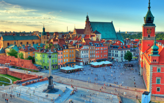 Polonia Turistico casas coloridas